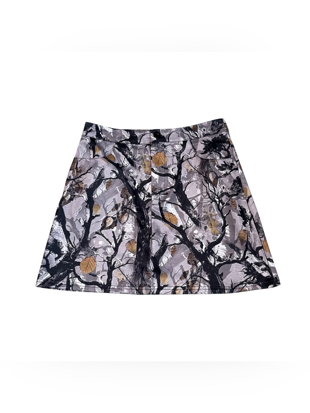 Real tree camo mini skirt